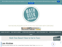 Tablet Screenshot of mathgeekmama.com